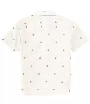Жаккардовая рубашка на пуговицах Billabong Big Boys 8-20 с короткими рукавами на каждый день, слоновая кость