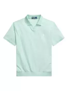 Жаккардовая рубашка поло POLO RALPH LAUREN, синий