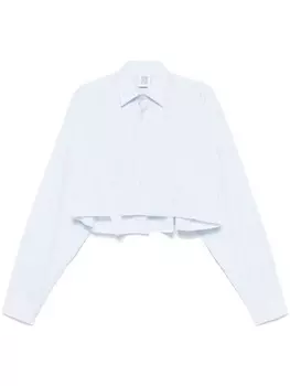 Жаккардовая рубашка с монограммой VETEMENTS, синий