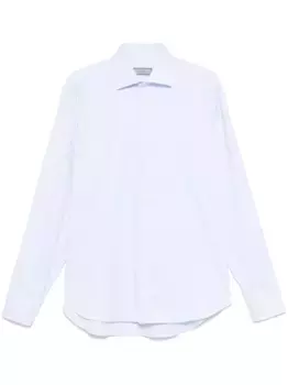 Жаккардовая рубашка с узором Canali, синий