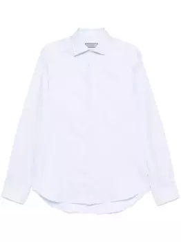 Жаккардовая рубашка с узором Canali, синий