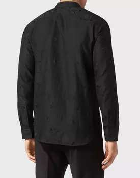 Жаккардовая рубашка Sugar Daddy Cut LS Skull Philipp Plein, черный
