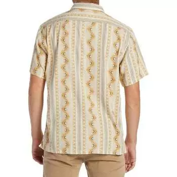 Жаккардовая рубашка Sundays с короткими рукавами мужская Billabong, светло-серый