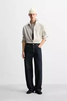 Жаккардовая рубашка в полоску ZARA, цвет Stripes