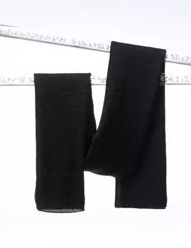 Жаккардовая шаль Monogram из вискозы, черная Kayra