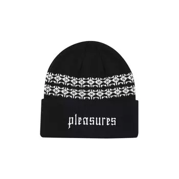 Жаккардовая шапка Pleasures Wire, цвет Черный