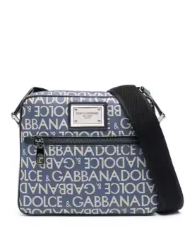 Жаккардовая сумка через плечо DOLCE & GABBANA, синий