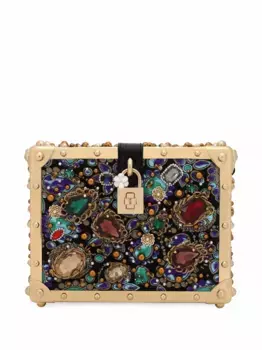 Жаккардовая сумка Dolce Box DOLCE & GABBANA, черный