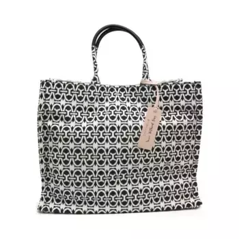 Жаккардовая сумка-шоппер Coccinelle, черный