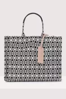 Жаккардовая сумка-шоппер Never Without Coccinelle, черный