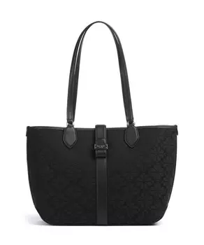 Жаккардовая сумка-шоппер с цветком лопаты Kate Spade New York, черный