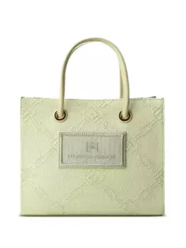 Жаккардовая сумка-тоут Elisabetta Franchi, зеленый