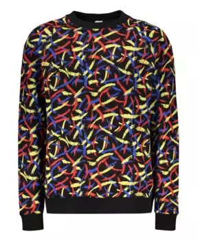 Жаккардовая толстовка с воротником в рубчик M Missoni, мультиколор