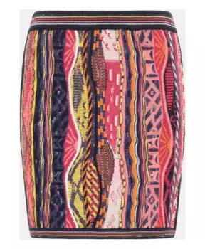 Жаккардовая юбка миди Carlo Colucci, красный