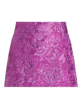 Жаккардовая юбка мини DOLCE & GABBANA, фиолетовый