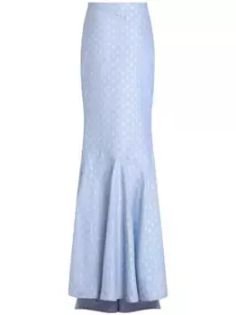 Жаккардовая юбка с узором ETRO, синий