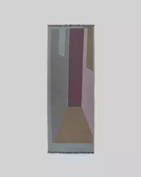 Жаккардовая женская шаль с геометрическим принтом Adolfo Dominguez, розовый