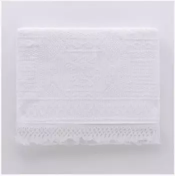 Жаккардовое хлопковое покрывало Чиа для двуспальной кровати Riviera, белый