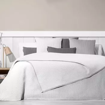 Жаккардовое лоскутное переплетение Manterol, белый