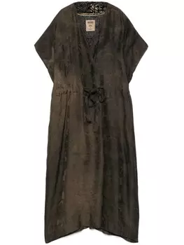 Жаккардовое макси-платье Uma Wang, коричневый