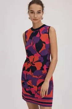 Жаккардовое мини-платье Florere, розовый