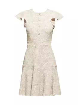Жаккардовое мини-платье Maverick на пуговицах Shoshanna