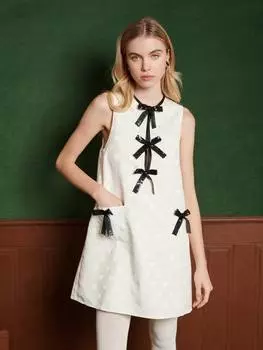 Жаккардовое мини-платье tamara Sister Jane, кремовый