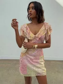 Жаккардовое мини-платье tilda Never Fully Dressed, разноцветный