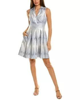 Жаккардовое мини-платье Vince Camuto, синий