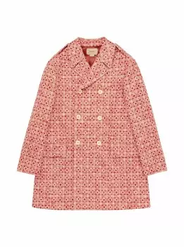 Жаккардовое пальто Gucci, мультиколор