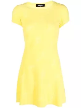 Жаккардовое платье Dsquared2, желтый
