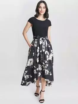 Жаккардовое платье колин Gina Bacconi, черный/разноцветный