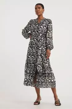 Жаккардовое платье макси серебристого цвета с эффектом металлик Jd Williams, серебряный