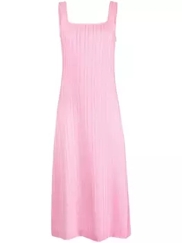 Жаккардовое платье миди Boutique Moschino, розовый