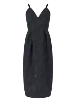 Жаккардовое платье миди Rosie Assoulin, черный