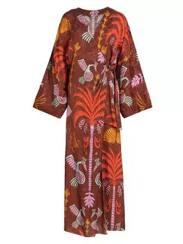 Жаккардовое платье миди с запахом Ollantay Johanna Ortiz