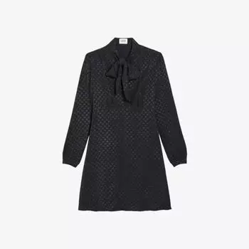 Жаккардовое платье мини Regina с логотипом Claudie Pierlot, цвет divers