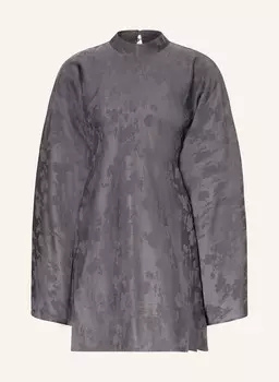 Жаккардовое платье ROTATE, темно-серый