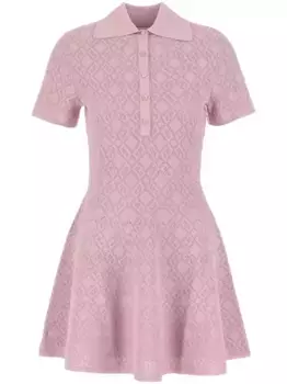 Жаккардовое платье с монограммой Givenchy, розовый