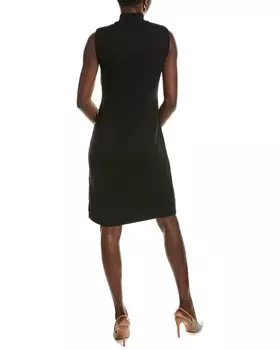 Жаккардовое платье-свитер Anne Klein, коричневый