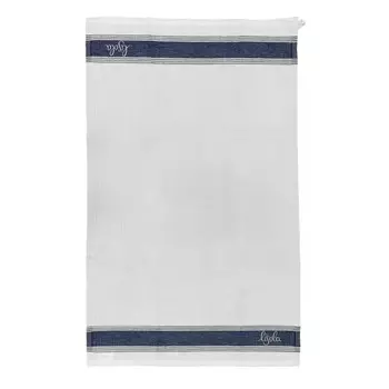 Жаккардовое полотенце из смеси льна и хлопка - Lisola Lisola, цвет Blu