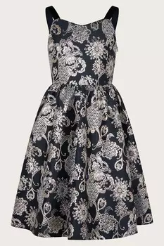 Жаккардовое выпускное платье Stormie Monsoon, черный