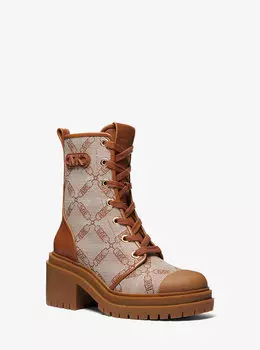 Жаккардовые армейские ботинки Hanley Empire с логотипом Michael Kors