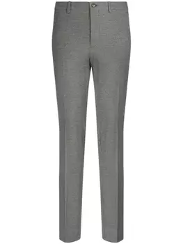 Жаккардовые брюки чинос в ломаную клетку ETRO, синий