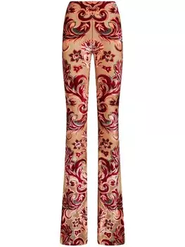Жаккардовые брюки ETRO, бежевый