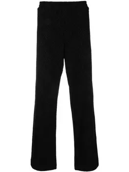 Жаккардовые брюки с монограммой Koch, черный