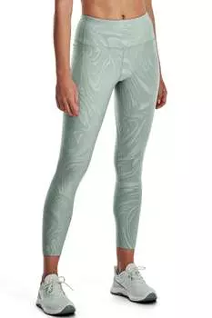 Жаккардовые леггинсы для фитнеса Meridian с высокой талией Under Armour, зеленый