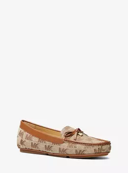 Жаккардовые лоферы с логотипом Juliette Michael Kors, бежевый
