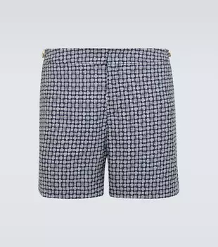 Жаккардовые плавки 007 Bulldog Orlebar Brown, синий