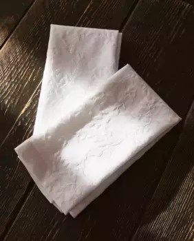 Жаккардовые салфетки в виде листьев (2 шт. в упаковке) Zara Home, белый